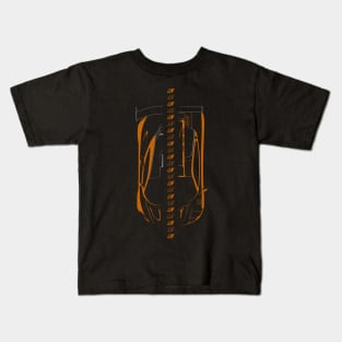 Papaya Orange Kids T-Shirt